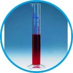 Measuring cylinders, PMP, tall form, class A, blue graduations