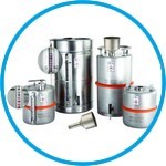 Safety barrels for solvents