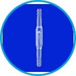 Non-return valve, borosilicate glass 3.3