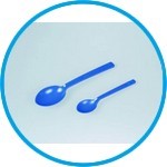 Spoon for foodstuffs SteriPlast®, PS, blue