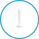 Measuring cylinder for determination of stamping volume