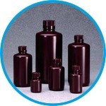 Narrow-Mouth Bottles with Closure Nalgene™, HDPE, amber