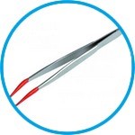 Forceps with silicone-coated tips, stainless steel