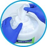 Surface disinfecting tissues, X-Wipes