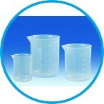 Griffin beakers, PP, with embossed graduations