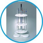 Pipettes stand, PP, chrome-plated steel