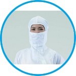 Hood and mask for cleanroom
