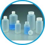 Wide-mouth bottles, PP, graduated, sterilized