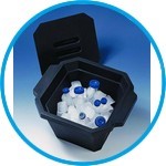 Cooling boxes, PUR, with lid