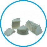 Filter papers, circles, quadrant folded, cellulose