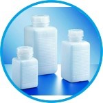 Wide-mouth square bottles, series 310, HDPE
