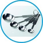 Measuring spoon set, stainless steel