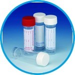 Sample container Quickstart, Sterilin™, PS, with screw cap, PP, with boric acid