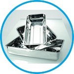 Trays, stainless steel, high form