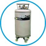 Liquid nitrogen pressure vessel