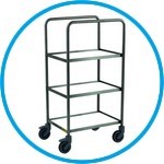Shelf trolley, Stainless steel