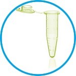 Reaction tubes with attached lid, BIO-CERT® PCR QUALITY