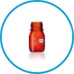 Safety-coated bottles, DURAN®, brown, with retrace code