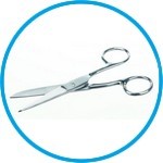 Laboratory scissors, stainless steel
