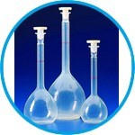 Flasks, volumetric, PMP (TPX)