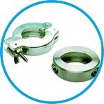 Vacuum fittings, clamping rings for type KF small flange