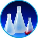 Erlenmeyer flasks with NS neck, PP