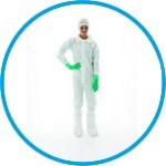 Disposable coverall BioClean™, with collar/hood, sterile