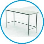 Cleanroom tables with a smooth worktop