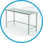 Cleanroom tables with perforated worktop