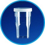 Sample cups, PS, with lid, PE, for COULTER COUNTER®