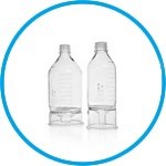 HPLC reservoir bottles DURAN®, borosilicate 3.3 glass, with conical base