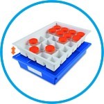 Laboratory trays with insert, DROPLET™, PS