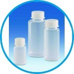 Wide-mouth bottles with screw cap, PP
