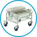 Cleaning trolleys Clino® CR mini EM-GMP1, stainless steel