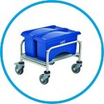 Cleaning trolleys Clino® CR mini EM-CR1, stainless steel