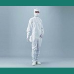 As One Corporation ASPURE Overall for Cleanroom 21211SW White S 1-2311-03