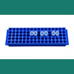 80-Well Microtube Racks Blue PP LLG Labware 4672065