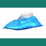 LLG Labware Disposable Shoe Covers CPE Foil Blue  6282795