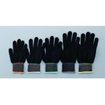As One Corporation ASPURE Inner Gloves Black Overlock, Polyester M 3-7380-03
