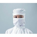 As One Corporation Hood SHW for ASPURE Overall for Cleanroom White S 1-2315-03