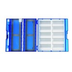 Heathrow Scientific LLC Slide Box Premium Plus, blue HS120576