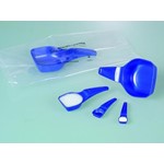 Measuring spoon 0.5ml PS blue detectable