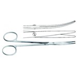 Dissecting scissors 145 mm, curved