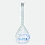 Volumetric flask 2000 ml, clear, coated