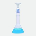Volumetric flask 2 ml clear trapezoidal