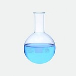 Round bottom flask 100 ml, clear, glass