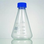 Erlenmeyer Flask 100ml Boro 3.3 White LLG Labware 4686198