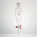 LLG Labware LLG-Separating funnel 250 ml conical valve cock, 4686259