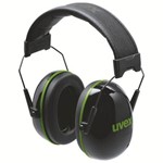Uvex Arbeitsschutz Safety earmuffs 2630010 black, green SNR 30 dB 2630.010