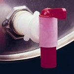 Burkle Faucet Air, PE, white / red self-ventilating, 0533-0010
